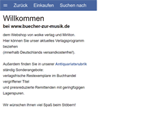Tablet Screenshot of buecher-zur-musik.de